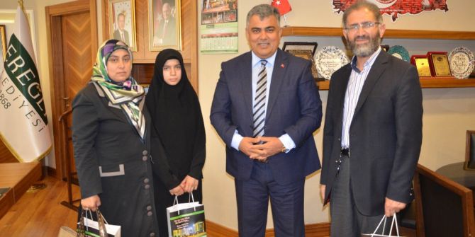 Başkan Özgüven’den Türkiye Birincisine Ödül