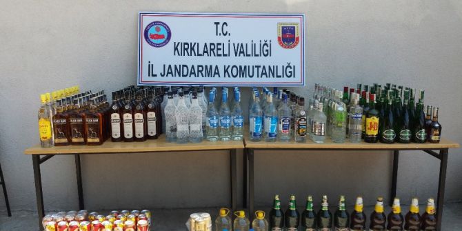 Kırklareli’de 289 Şişe Kaçak İçki Ele Geçirildi