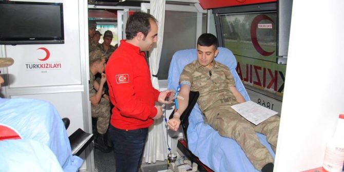 42 Jandarma Personelinden Kızılay’a Kan Bağışı