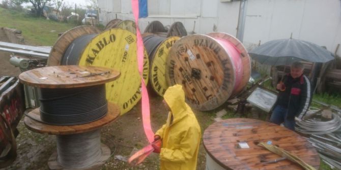 200 Bin Liralık Kablo Hırsızları Yakalandı