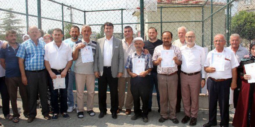 Küçükbalıklı’da Tapu Sevinci