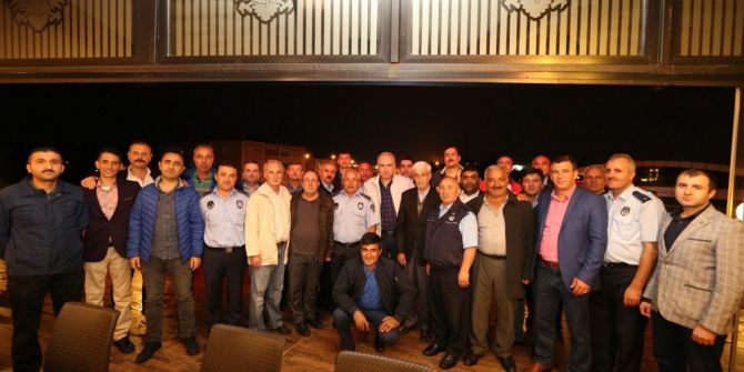 Meslektaşlarından Zabıta Emeklisi Fedai Özdemir Adına İftar