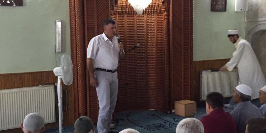 Haca Gidecek Olan Başkan Duymuş, Cuma Namazında Cemaatle Helalleşti