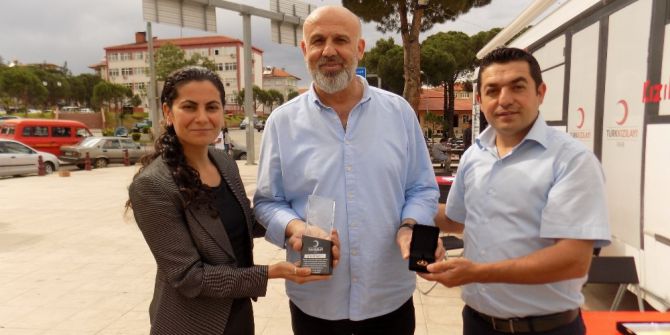 25 Yılda 55 Kez Kan Veren Bağışçı Ödüllendirildi
