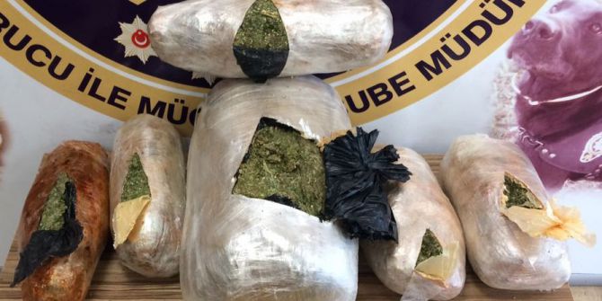 Antalya’da 61 Kilo Esrar Ele Geçirildi