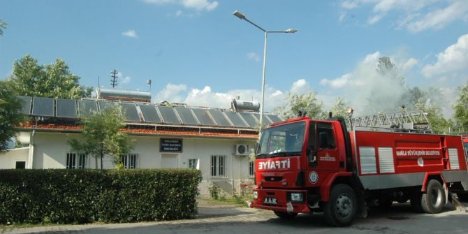 Dalaman’da Çatı Yangını