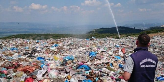 Kırkağaç Çöplüğü Haşerelere Karşı İlaçlandı