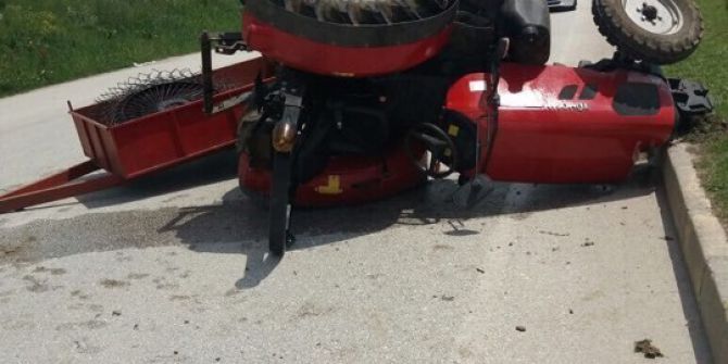 Otomobil İle Traktör Çarpıştı, 1 Yaralı