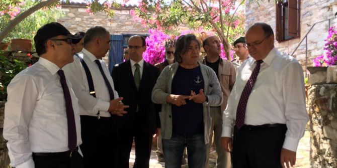 Valilerden Söke’nin Tarihi Rum Köyü Doğanbey’e Sürpriz Ziyaret
