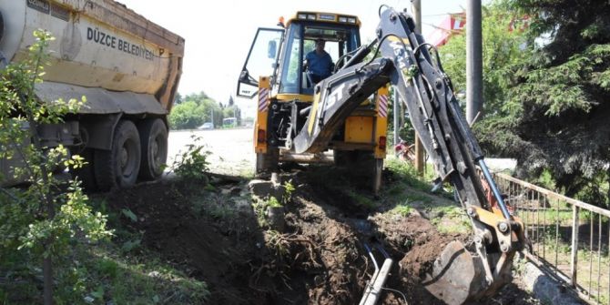 D-655 Karayolunda Kanalizasyon Çalışmaları Başladı
