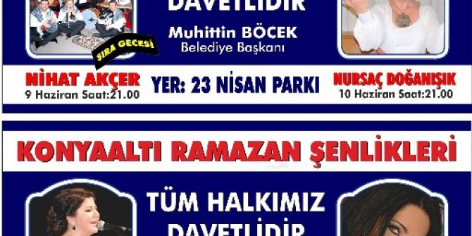 Konyaaltı’nda ‘Ramazan’ Etkinlikleri Başlıyor