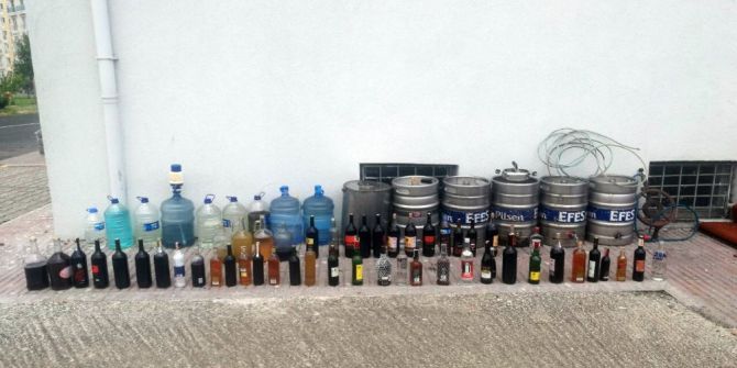 Çorlu Jandarmasından 1 Buçuk Tonluk Sahte İçki Operasyonu
