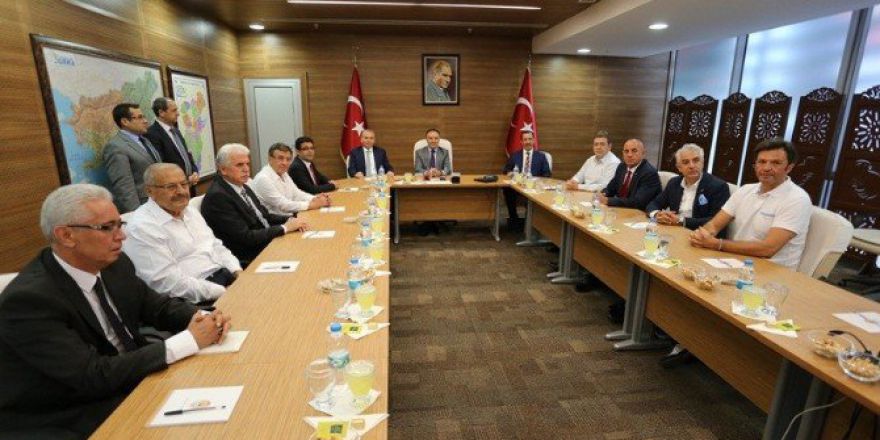 Denizli İl Protokolü Pazar Günkü Miting İçin Bir Araya Geldi