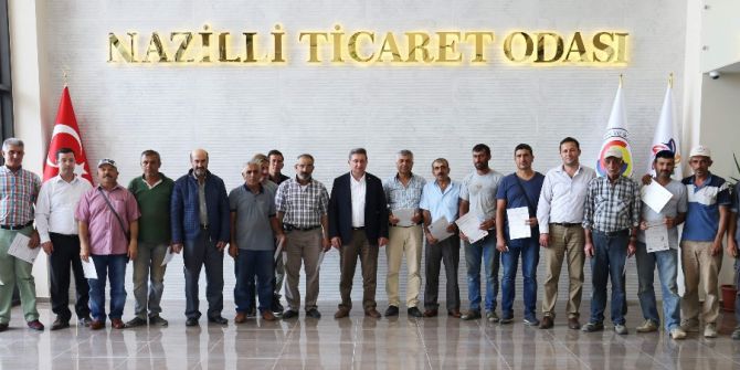 Nazilli’de Mesleki Yeterlilik Belgeleri İlk Kez Nto Tarafından Verildi