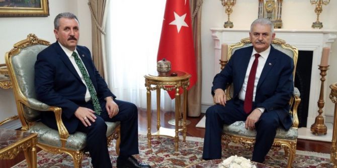 Başbakan Yıldırım, Bbp Genel Başkanı Destici’yi Kabul Etti