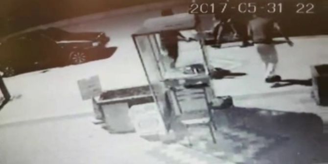 Kayınbiraderini Silahla Vurma Anı Güvenlik Kameralarına Yansıdı