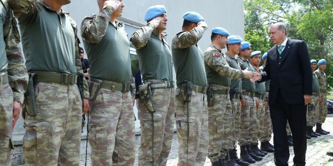 Cumhurbaşkanı Erdoğan’dan Hadımköy Jandarma Tabur Komutanlığına Taziye Ziyareti