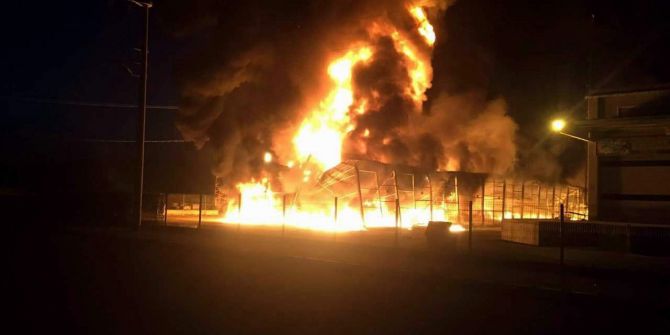 Selçuk’ta Belediye Hali Ve Soğuk Hava Deposunda Yangın