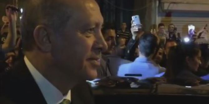 Cumhurbaşkanı Erdoğan’a Program Çıkışı Coşkulu Tezahürat