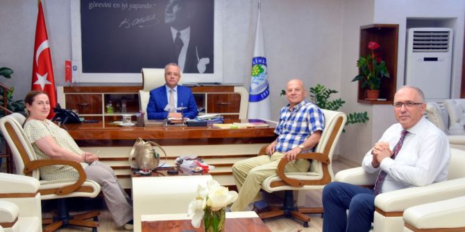 Başkan Kayda, Akyüz Ve Balaban’ı Ağırladı