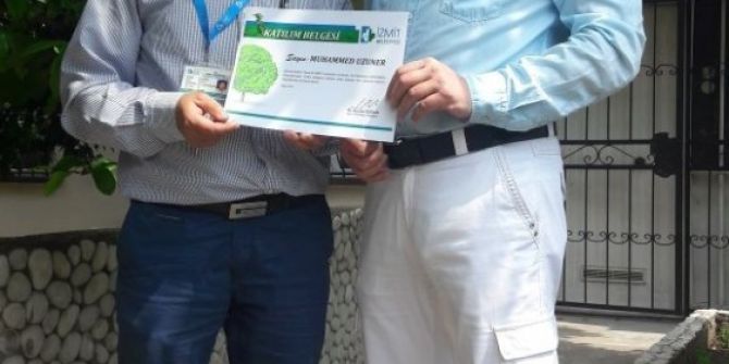 Çevre Gönüllüsüne Belediyeden Teşekkür