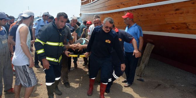 Sinop’ta Tersanede İş Kazası: 1 Yaralı
