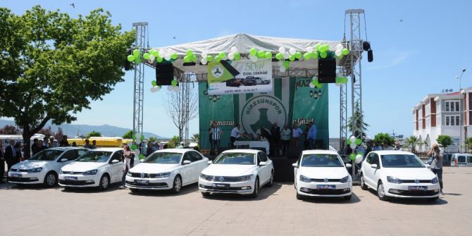 Giresunspor’un 50. Yılına Özel Yapılan Çekilişte 6 Adet Lüks Araç Sahiplerini Buldu