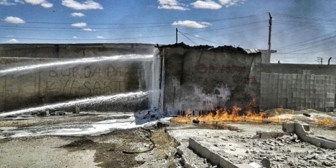 Akaryakıt Deposunda Yangın