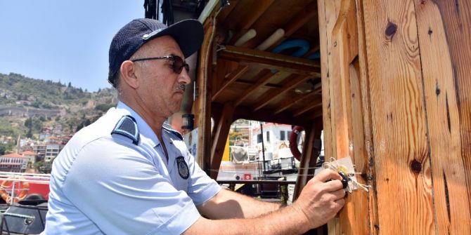 Alanya’da 5 Gezi Teknesi Mühürlendi