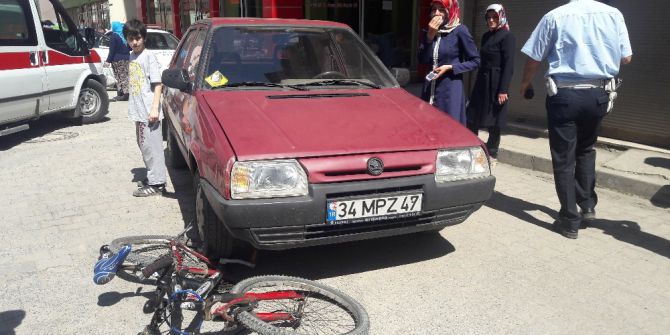Otomobil İle Bisiklet Çarpıştı: 1 Yaralı