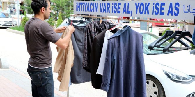 Yozgat’ta ’İhtiyacın Varsa Al, Yoksa As’ Kampanyası