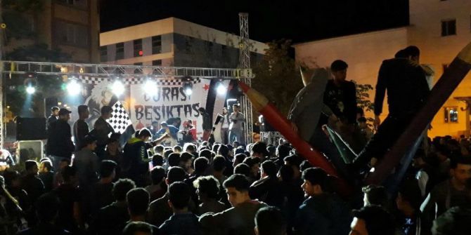 Beşiktaşlı Taraftarlar, Van’da Şampiyonluğu Kutladı