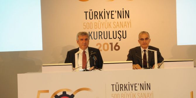İso, ’Türkiye’nin 500 Büyük Sanayi Kuruluşu’nu Açıkladı