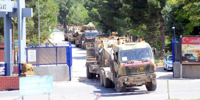 Şanlıurfa’ya Askeri Araç Ve Mühimmat Sevkıyatı