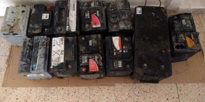 Denizli’de Akü Hırsızı 2 Kişi Yakalandı