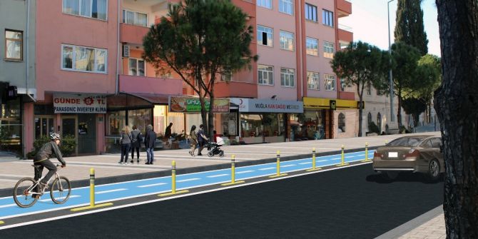 Menteşe’nin Caddeleri Yenileniyor