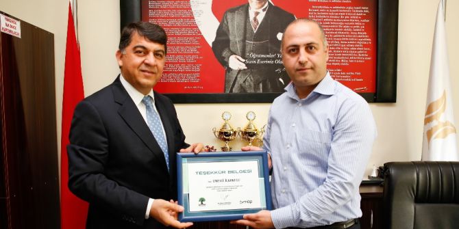 Möp Projesine Destek Verenlere Teşekkür Belgesi