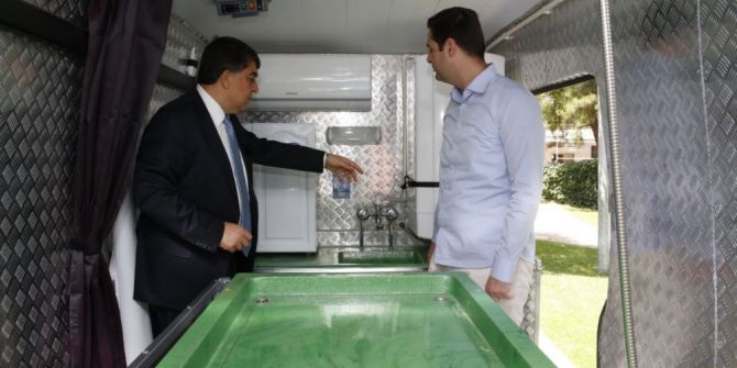 Bismil’e Kardeş Belediyeden Cenaze Arabası