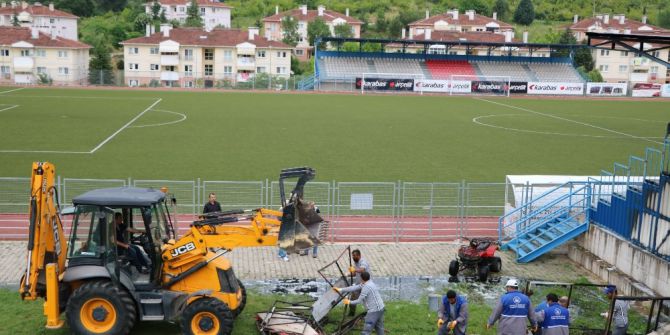 Spor Kompleksinde Yangın Çıktı