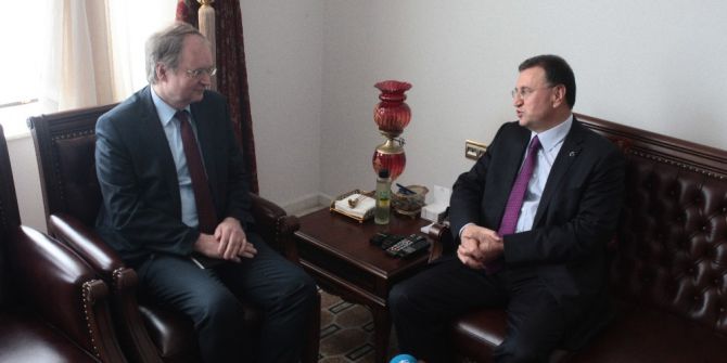 Ab Türkiye Delegasyonu Başkanı Berger’den Başkan Savaş’a Ziyaret