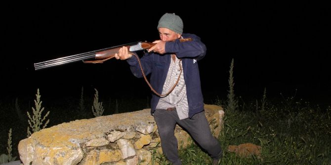 Muhtar Köpekleri Yiyen Hayvana Tek Başına Savaş Açtı