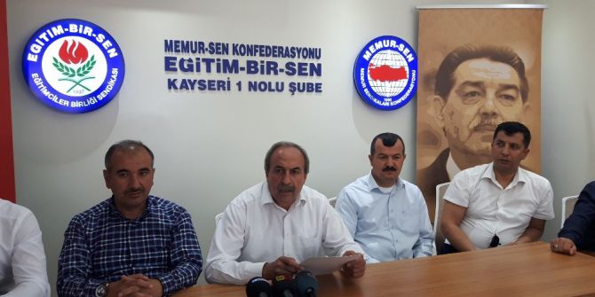 Eğitim Bir-sen Kayseri Şube Başkanı Aydın Kalkan: