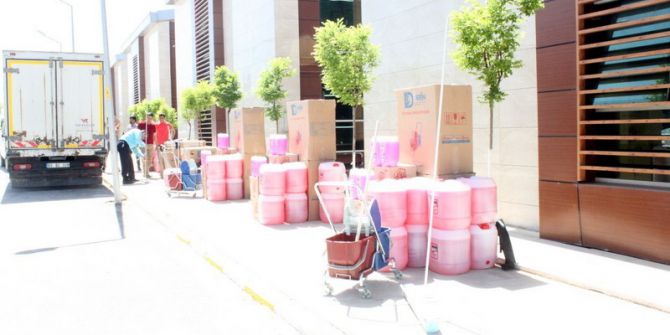 Okullara Temizlik Malzemesi Desteği