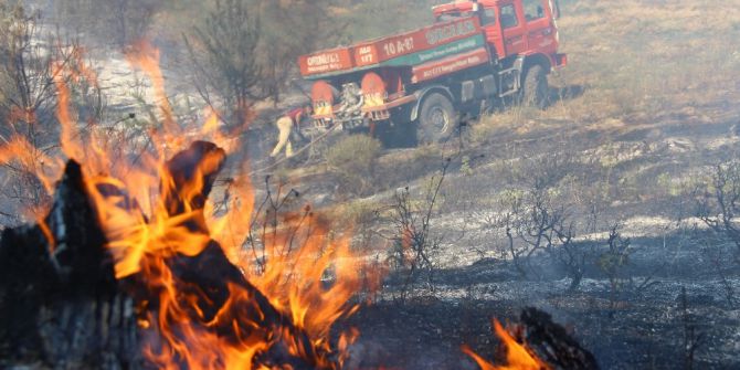 Kazdağları’ndaki Yangın Korkuttu