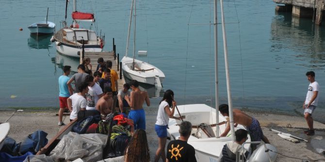 Lise Öğrencilerine Yelken Kullanım Dersi