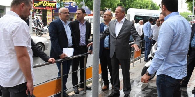 Başkan Mehmet Keleş İstanbul Caddesinde İnceleme Yaptı
