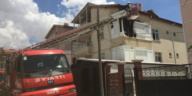 Karaman’da Ev Yangını