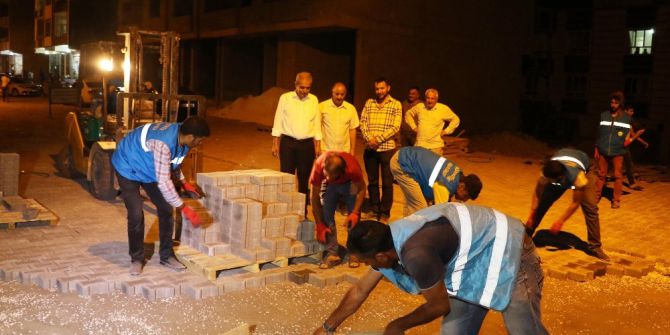 Başkan Demirkol’dan Çalışmalara Gece Denetimi