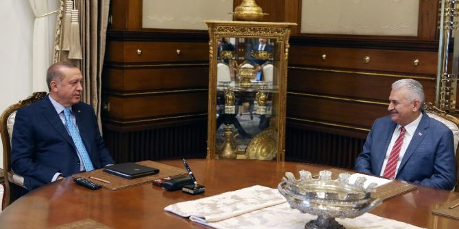 Cumhurbaşkanı Erdoğan, Başbakan Yıldırım’ı Kabul Etti