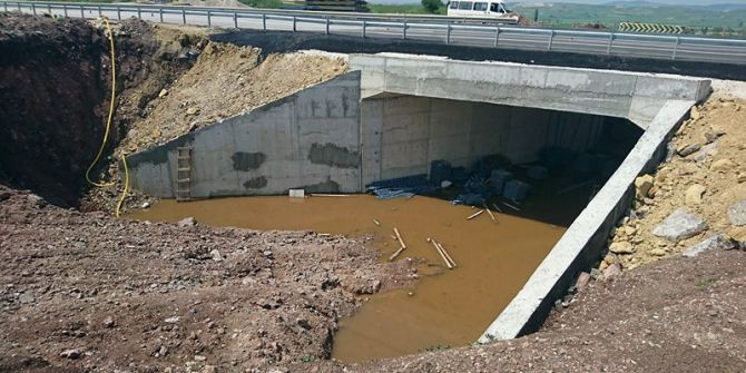İnönü’de Alt Geçit Çalışmaları Devam Ediyor